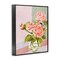 Stupell Industries Pink Roses on Pastels Framed Giclee Wall Art Design by Melissa Wang